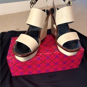 Elegant Cream Platform Sandals